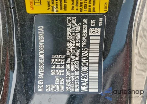 2024 BMW 840I z USA, uszkodzony, nr VIN WBAAE2C09RCN70245